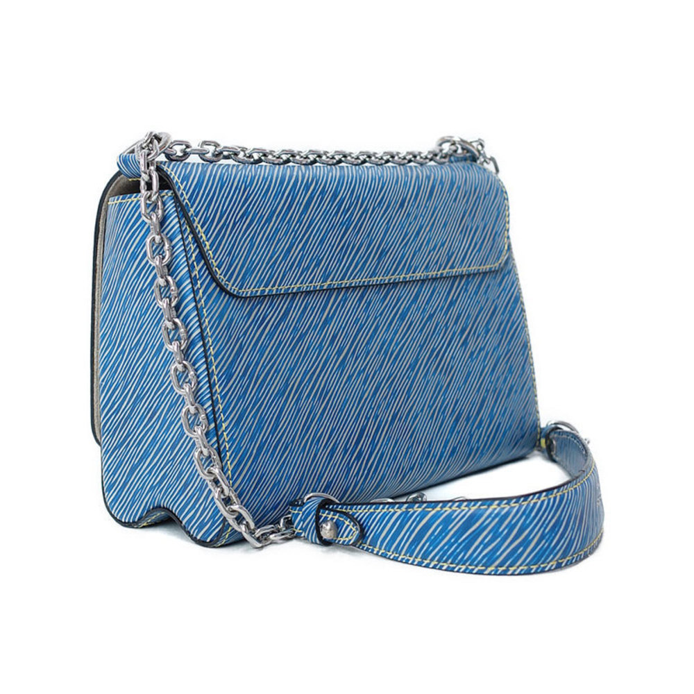 Louis Vuitton Epi Twist MM Chain Shoulder Bag Denim Blue - Picture 2 of 9